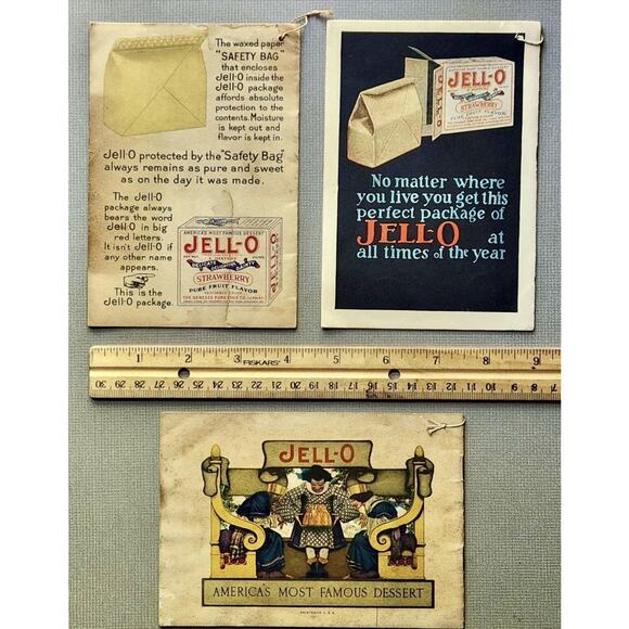 ANTIQUE 1912-1924 LOT of "JELL-O" Advertising RecipeBooklets By Maxfield Parrish - Picture 2 of 9